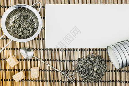 健康为了干绿茶道用具目的图片