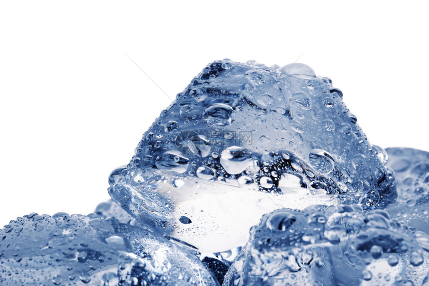 在白色背景上隔离的冰方立体与白色背景隔开的冰方立体透明刷新冬天图片