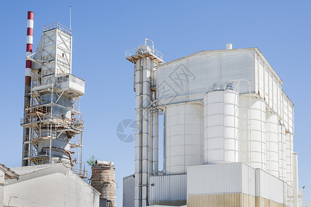 预热塔和储存筒仓井工业的重结石图片