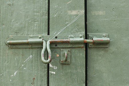 钢制门绿色生锈的金属古董图片