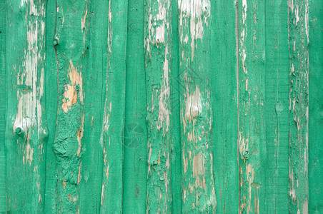 旧绿色木板表面纹理涂有剥皮油漆质地控制板乡村图片
