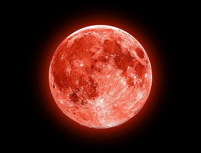 红月在黑色的上被孤立天文神身体图片