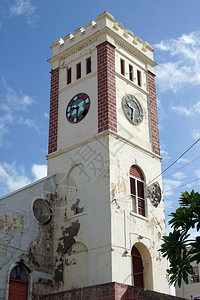目的地伊万在加勒比HuricanIvan格林纳达的圣乔治公会教堂被摧毁会在城市英国国教高清图片素材