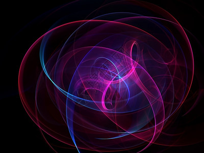 流动的抽象多彩姿圆圈曲线活力背景图片