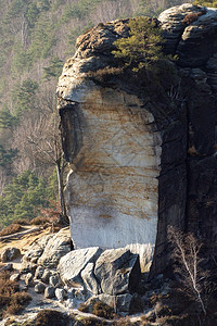 结构体假期在萨克森州断裂的岩石特写瑞士断裂的岩石特写外表图片