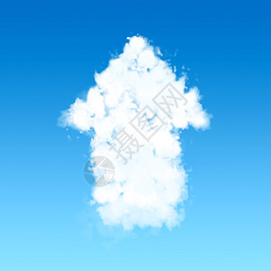 乡村稻草墙纸蓝天上向箭头形状的云背景图片