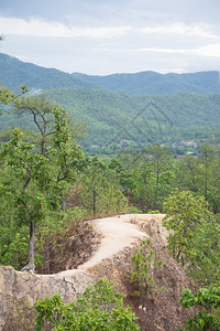 著名的公园景观泰国大峡谷首府野外梅宏松省吸引的采食首都高清图片素材