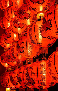 新年庆典传统红灯笼背景图片