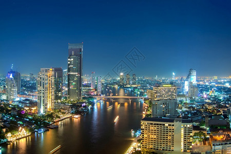 塔天际线旅行曼谷城市风景Bangkok市风景在商业区城市风景中图片