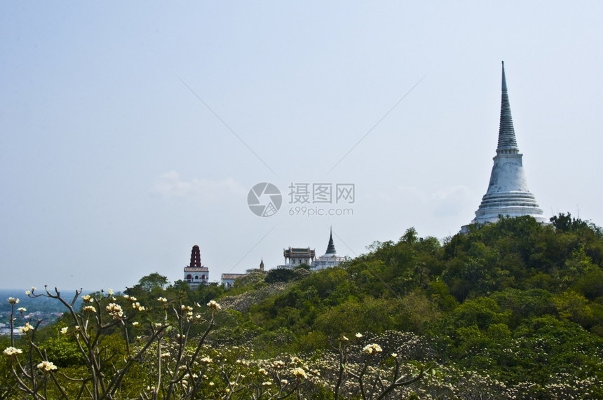 东方的高赫朗山美丽风景和国王宫的一部分地标泰国图片