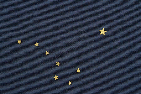 阿拉斯加鳕鱼蓝色的星系阿拉斯加平坦的星旗象征设计图片