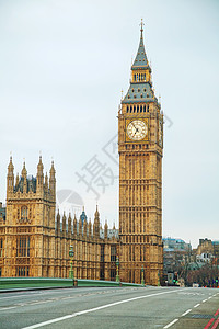 钟伦敦与伊丽莎白铁塔的一览清晨桥英国图片