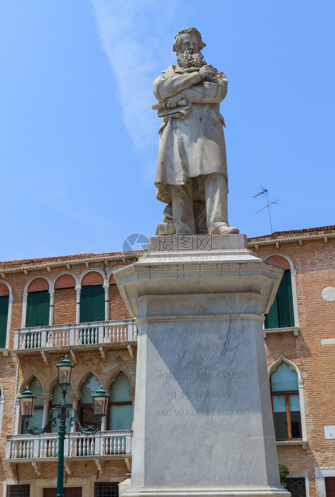 威尼托历史意大利威尼斯的科洛托马塞奥雕像桑图片