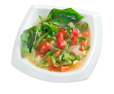 服务颜色意大利菜食美内松酮蔬菜汤起动机图片