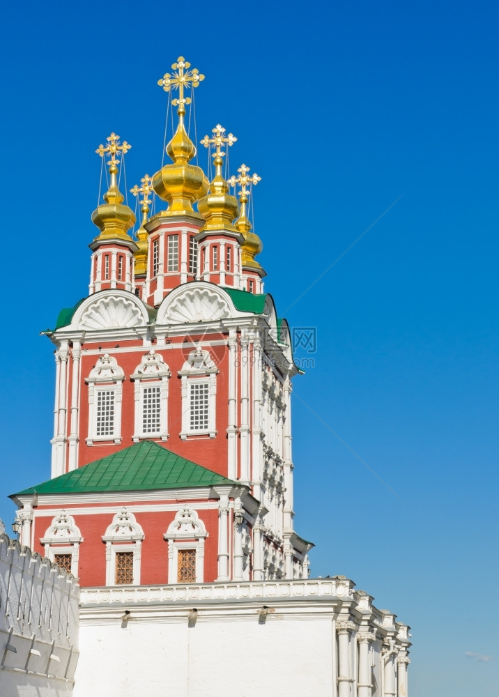 旅行俄罗斯莫科Novodevichy修道院俄罗斯正统图片