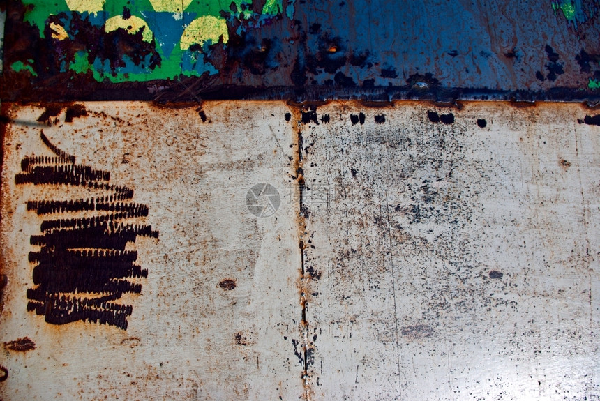磨损古老的生锈土木铁纹身背景垃圾摇滚棕色的图片