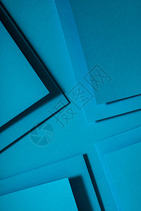 有机的生活蓝纸材料设计几何单色形状壁纸设计背景抽象的图片