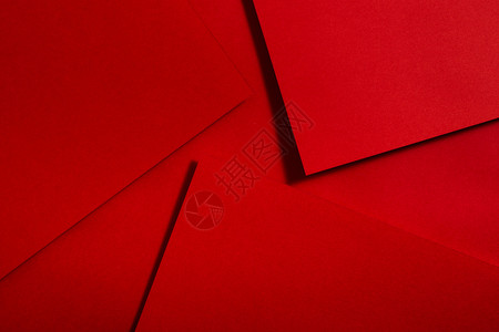 艺术红纸材料设计几何单色形状壁纸设计背景作品目的图片
