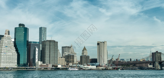 曼哈顿市中心现代摩天大楼都会地标旅行图片