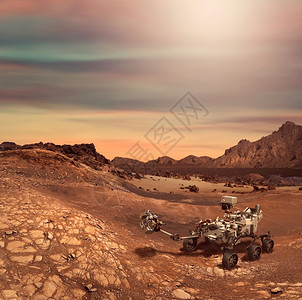 大气层美国航天局提供的一些要素火星岩石地貌中的恒久不散行星岩壁景观漫游者干燥背景图片