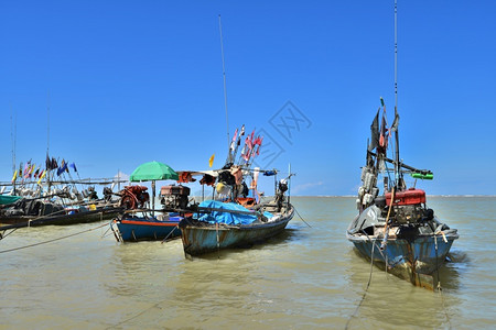 传统的泰海渔船日间王国亚洲安达曼热带图片