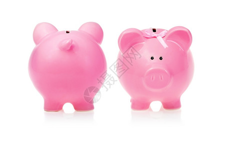 Pigpig银行双视图点商业粉色的金融图片