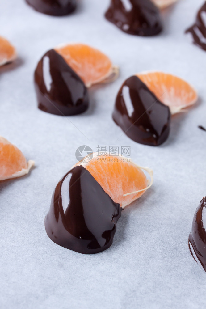 水果火锅成熟橘红色甜饼图片
