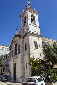 18世纪末建于葡萄牙里斯本的基督之残骸教堂的面孔20世纪末崇拜伤口背景图片
