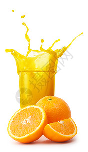 橙子和果汁图片