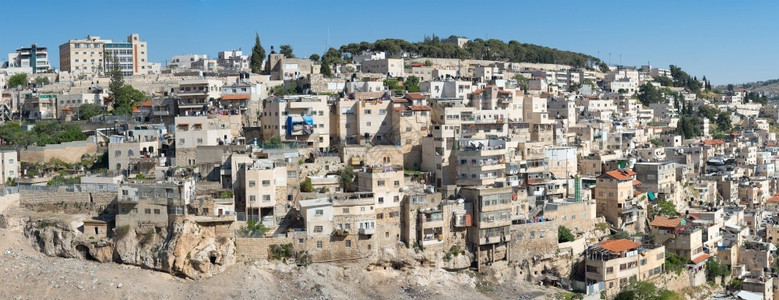 耶路撒冷阿拉伯邻里西尔万危险的簇图片
