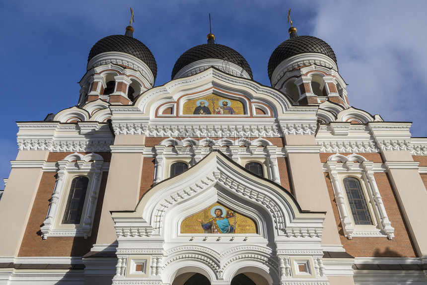 1894年至0在爱沙尼亚塔林老城Tallinn老城ToombeaHill上的AlexanderNevsky教堂在俄罗斯是帝国一部图片