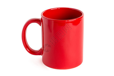 清除快乐的处理白背景孤立的红茶杯图片