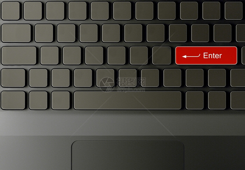 信息数字的空带Enter按钮的键盘输入概念图片