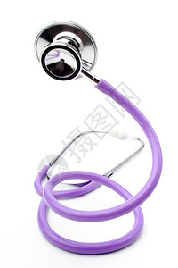 紫色的听诊器背景图片