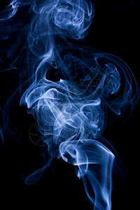 溪流黑色背景的蓝抽象烟雾Name燃烧薄雾图片