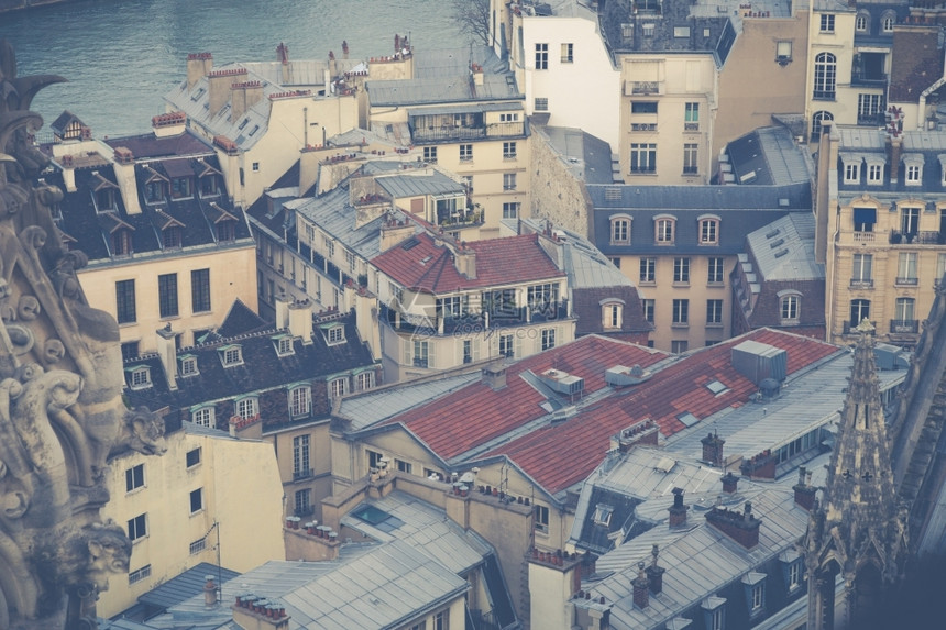 旅游巴黎之景圣母大教堂建筑学罾图片