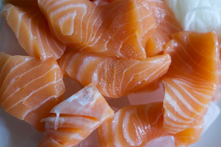 日式菜单是生鱼鲑质地传统的芥末图片