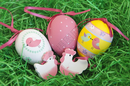 季节东美装鸡蛋的背景照片传统庆祝背景图片
