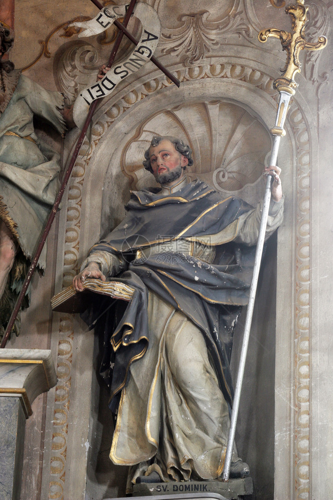 纪念碑欧洲上帝圣多米尼克罗地亚MarijanaMuri教区Assumption教堂主祭坛图片