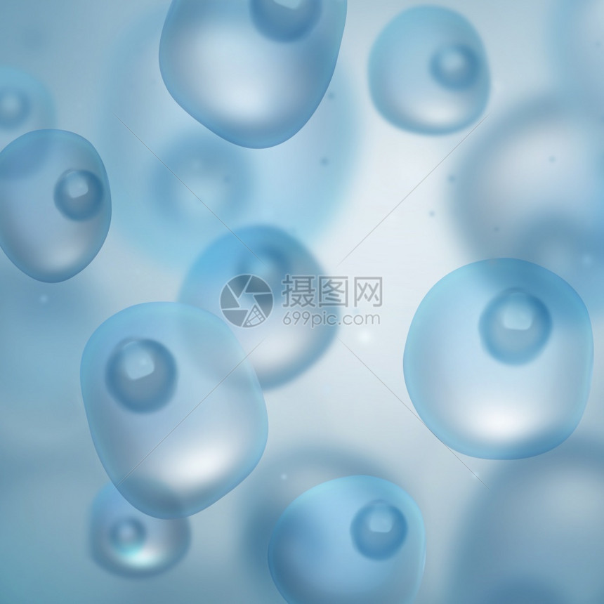 染色体医疗的带有单元格抽象蓝色科学背景数脱氧核糖酸图片