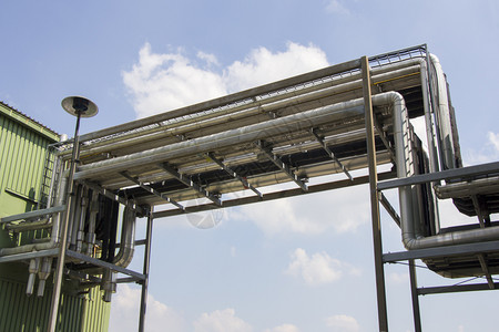 制造业工程水厂机械通风系统金属管的用于一个工厂的机械通风系统图片