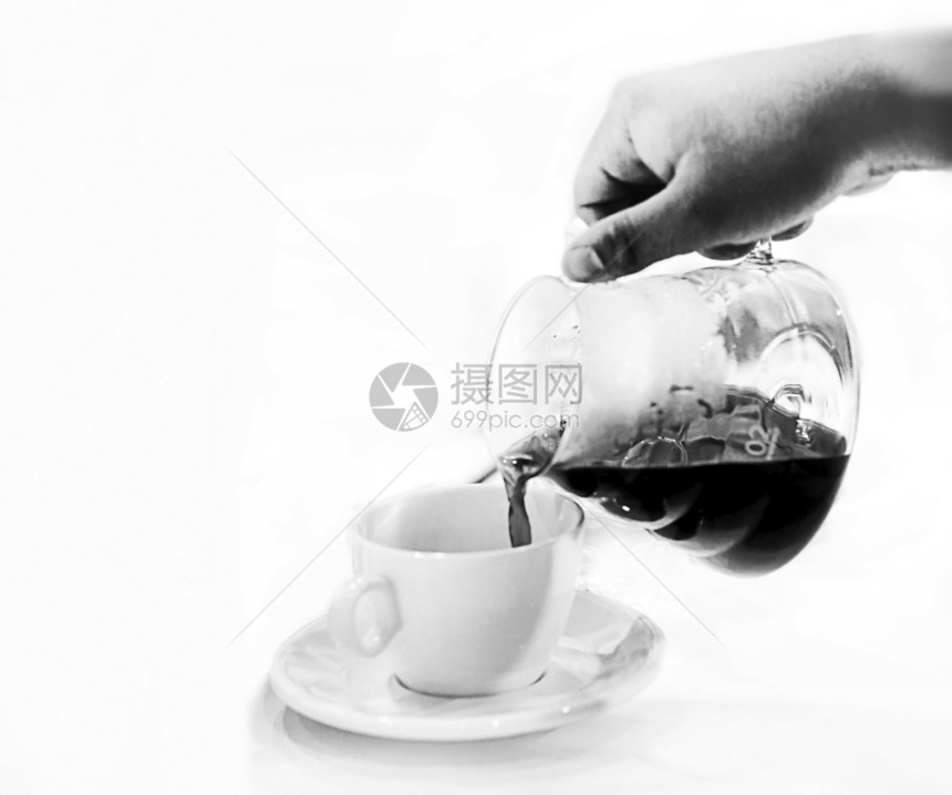 马克杯一种喝把咖啡倒进杯子黑咖啡图片