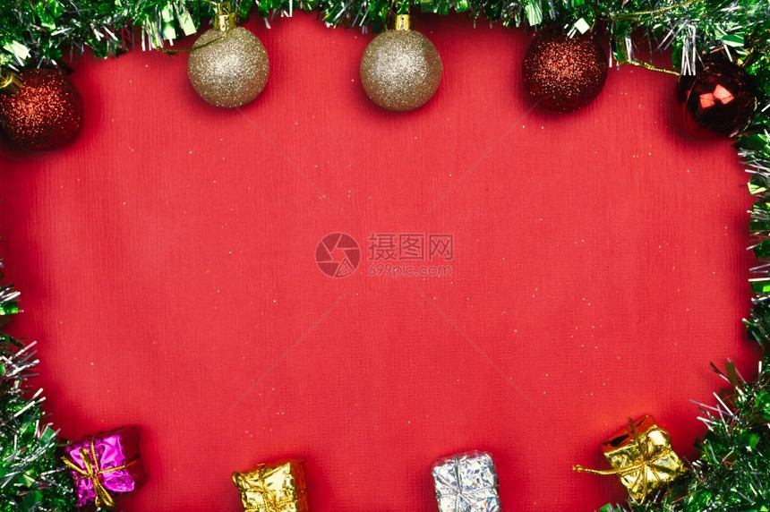 圣诞快乐背景与新年庆典季节保护图片