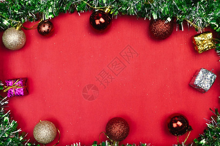 圣诞快乐背景与新年十二月庆祝季节图片