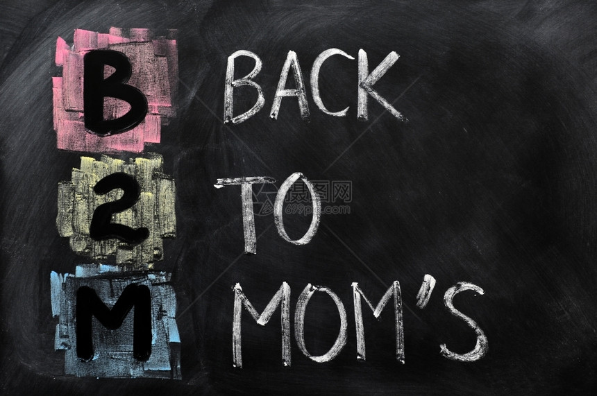 手写B2M的缩返回到黑板上写的莫默斯柯白色象征图片