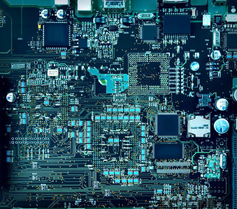 计算机硬件主板组和电路图片