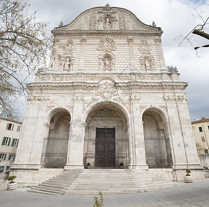德尔建筑学造意大利萨里圣尼古拉杜奥莫大教堂背景图片