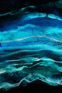 蓝色的原环氧树脂艺术的一部分降低液体图片