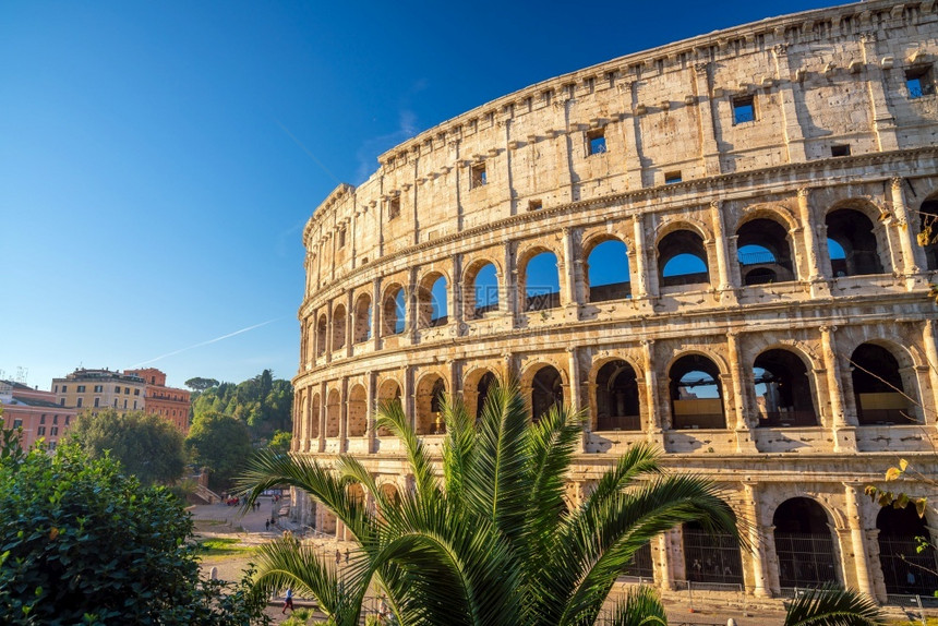 景观著名的竞技场罗马意大利欧洲的Colosseum之景图片