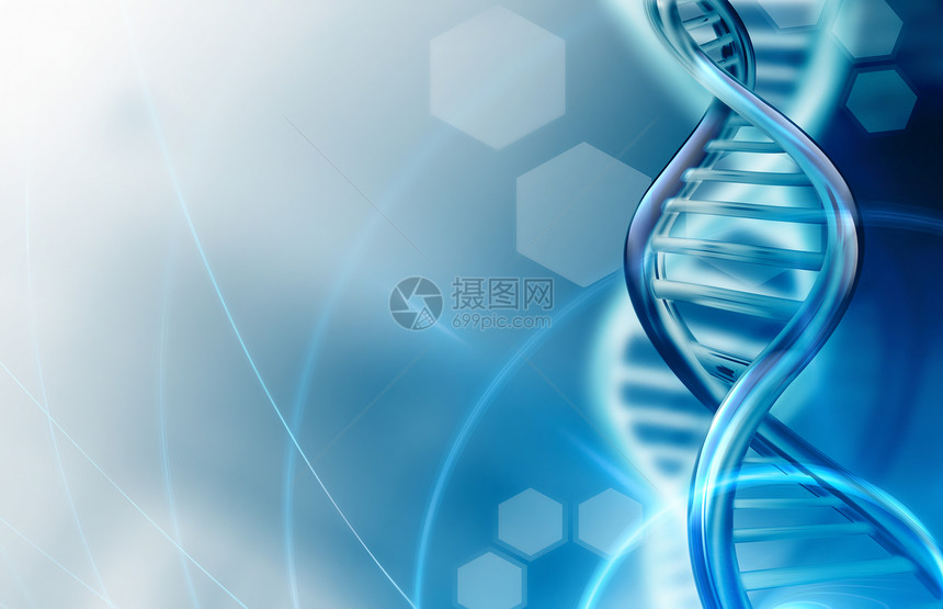 脱氧核糖酸克隆药物带有DNA片段的抽象科学背景图片